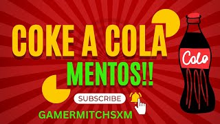 First EXPLOSION with Mentos and Coke with Gamermitchsxm [upl. by Ennad]