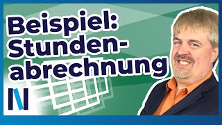 ExcelGrundlagen 15 Zeiterfassung  So gestaltest Du eine Stundenabrechnung mit ExcelFunktionen [upl. by Alleb]