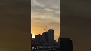 Plane landing at sunset near St Pete Pier [upl. by Amalea743]