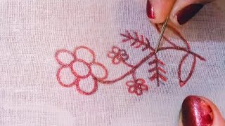 Easy to Make Flower hand Embroidery Designs For Beginners26Embroidery Designs handembroidery [upl. by Ozneral522]