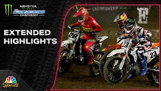 Supercross 2024 EXTENDED HIGHLIGHTS Round 4 in Anaheim  12724  Motorsports on NBC [upl. by Nigem]