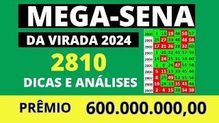 MEGA SENA DA VIRADA 2810 DICAS E ANÁLISES PRÊMIO 600 MILHÕES [upl. by Kipp]