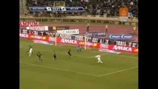 Beckham Goal on Bologna 25012009 [upl. by Care]