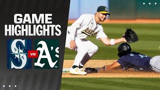 Mariners vs As Game Highlights 9224  MLB Highlights [upl. by Selinda]