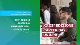 CAREER DAY UNIVERSITÁ DI URBINO  EDIZIONE AUTUNNO 2024 [upl. by Egwan722]