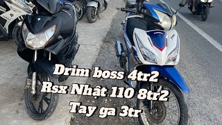 Rsx Nhật 110c gia 8tr2 drim boss 4tr2 Hayate 3tr Lh 0346854213 [upl. by Eenar925]