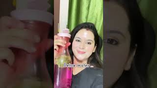 Detox Water for glowing skin glassskinathome beauty explore taarifien❤️ [upl. by Pool]