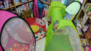 Buy তাঁবু ও টানেল at Best Price in BangladeshBaby Tent House with 100 balls free for children [upl. by Anahgem912]