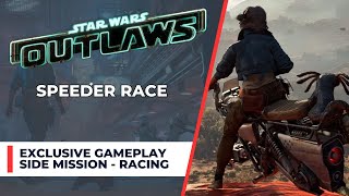 Star Wars Outlaws  Speeder Race Side Mission Gameplay [upl. by Benton]