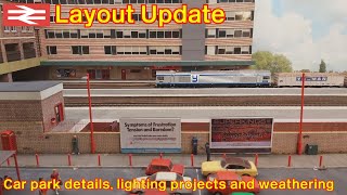 Layout Update Winter 2022  lighting scenic improvements vehicles and weathering [upl. by Enelia]