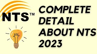 NTS 2023 Complete Detail  SYLLABUS  TEST DATE [upl. by Walliw]