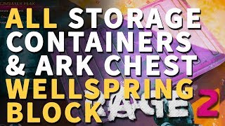 All Wellspring Block Storage Containers Rage 2 amp Ark Chest [upl. by Alban]