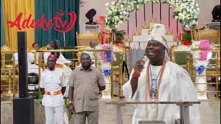 Oba Adeyeye Ogunwusi Oni of ife Turn Pastor Minister at LOVE OF CHRIST GENERATION CHURCH in Lagos [upl. by Notlih]