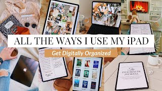 10 WAYS I USE MY IPAD PRO  Best iPad Apps For Productivity and Organization [upl. by Sucy]