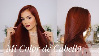 Mi cabello rojo cobrizo  Cómo me lo pinto en casa  Celhelíz [upl. by Aborn]