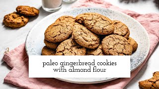 Paleo Gingerbread Cookies with Almond Flour [upl. by Eeima692]