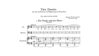 Brahms 4 Duets Op 28 with Score [upl. by Yttig755]