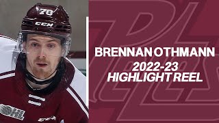 Brennan Othmann Peterborough Petes 202223 OHL Highlights [upl. by Checani]