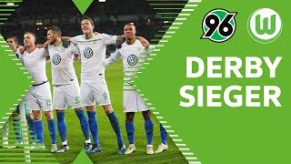 DERBYSIEGER – Stimmung nach Abpfiff  Hannover 96  VfL Wolfsburg 02 [upl. by Meer]