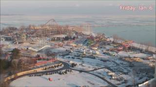 Cedar Point 2017 Cedar Point Shores Construction Time Lapse 5 12171817 [upl. by Tak]