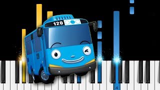 Tayo the Little Bus  Opening Theme Song  Piano Tutorial  Piano Cover [upl. by Jeromy]