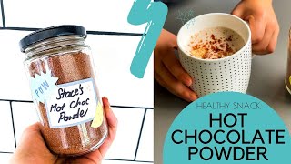 Healthy Homemade Hot Chocolate Powder Recipe [upl. by Heurlin]