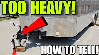 TOO HEAVY Gen2 BTBRV Tongue Weight Scale RV Utility Dump and Cargo Trailers [upl. by Zetta]