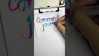 Calligraphy for Beginners  C For Color cforcolor calligraphy drawing [upl. by Ahrat]