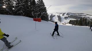 Morzine Skiing Easy Blue 1 [upl. by Rozamond51]