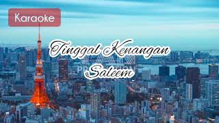 Saleem  Tinggal Kenangan Karaoke [upl. by Erdei]