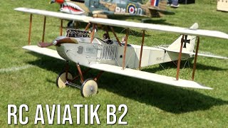 Beautiful Unique Scale RC Plane Aviatik B 2 Rare Model Flying At Flight Show [upl. by Maia]