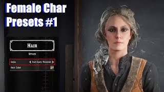 RDR2 Online Best Female Presets Character Creation  Red Dead Redemption 2 PS4 Pro [upl. by Toulon154]