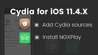 Install Cydia Add Cydia Sources and Install NGXPlay on iOS 114Works on iOS 114  iOS 1141 [upl. by Thomajan]