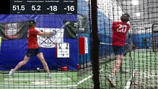 HS Group Hitting Session using Blast Motion 2024 11 14 [upl. by Enihpled90]