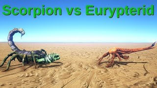 Pulmonoscorpius vs Eurypterid  ARK Survival Evolved  Cantex [upl. by Redmund741]