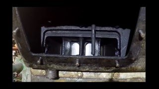 2 Stroke Diesel 100 RPM Looking into Exhaust Port and Blowers [upl. by Giulio]