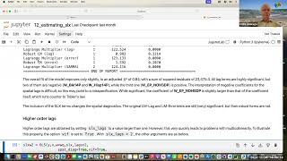 Applied Spatial Regression Analysis  Notebook Estimating SLX Models [upl. by Lawlor820]