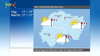 RTF1  Wetter vom 17 September 2024 [upl. by Kerri]