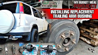 Installing Replacement Trailing Arm Bushing for Honda CRV GEN 1  OtoCulture [upl. by Ardnaet]