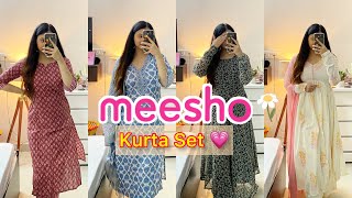 Meesho Kurta Set Haul  Meesho Kurti Set Haul  Meesho Haul Affordable Kurta Set Haul Jasmin Kaur [upl. by Selrahc814]