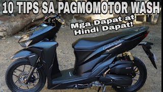 HONDA CLICK 125i  10 TIPS PAANO LINISIN  ANO YUNG MGA DISKARTE SA PAGLILINISMOTOR WASH [upl. by Aguayo458]