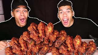 CHICKEN WINGS CHALLENGE   Kelvin und Marvin [upl. by Annahs]