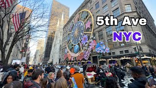 5th Avenue Virtual Walking Tour Manhattan New York christmas walking newyork [upl. by Banna889]