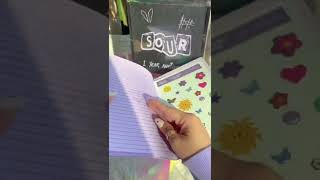 Olivia Rodrigo ￼sour anniversary PR package unboxing  TikTok [upl. by Norha]