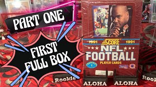 FIRST FULL BOX 💥 1991 SCORE NFL FOOTBALL 💥nflfootball nflcards footballcards [upl. by Kerekes]