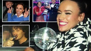 Strictly winner Ellie Leach is all smiles hugging her Glitterball Trophy as the show’s stars leave [upl. by Taft68]