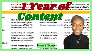 How do I create a content calendar for the year1 year YouTube videos content planning v70 [upl. by Lladnyk]