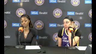 LA Sparks Basketball  Postgame Press Conference 52424 [upl. by Serolod]