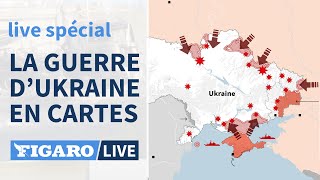 Guerre en Ukraine les cartes pour comprendre lavancée des troupes russes [upl. by Euqnomod355]