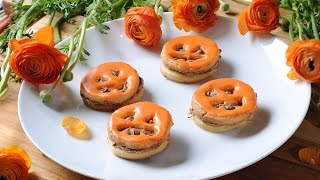 Galletas de Halloween con crema de cacahuate y chocolate [upl. by Raseta]